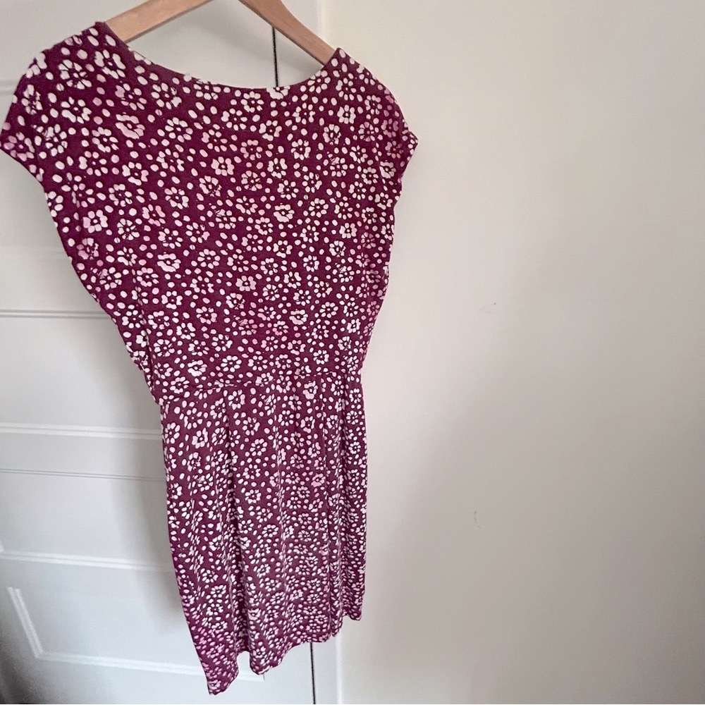 Loft Floral Purple Dress - Picture 2 of 5